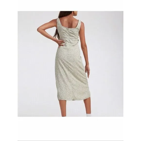 Motel Jorie Midi Dress In Parma Violet size Small - Picture 2 of 8